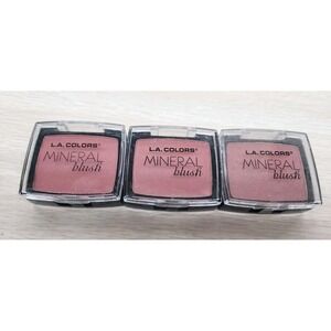 L.A. COLORS Mineral Blush "Plum" CMB870 0.15 Oz Lot Of 3 New Sealed Cruelty Free
